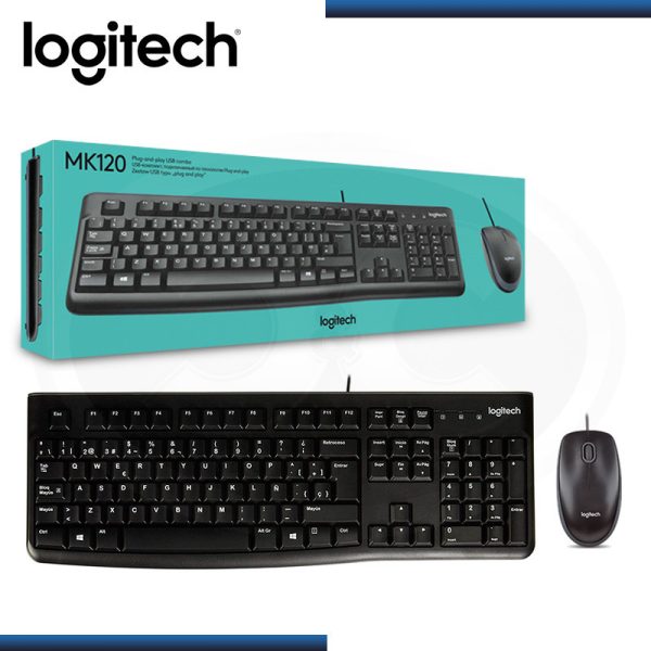 KIT TECLADO-MOUSE USB LOGITECH MK120