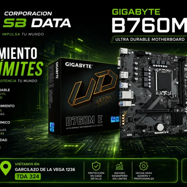 MAINBOARD GIGABYTE B760M E DDR5 LGA 1700 MATX