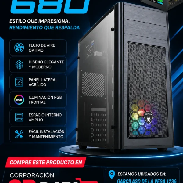 Case Antryx Elegant 680 350W USB 3.0 Mid Tower