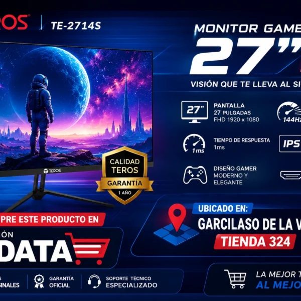 Monitor Teros TE-2714S 27″ FHD IPS 144Hz 1ms