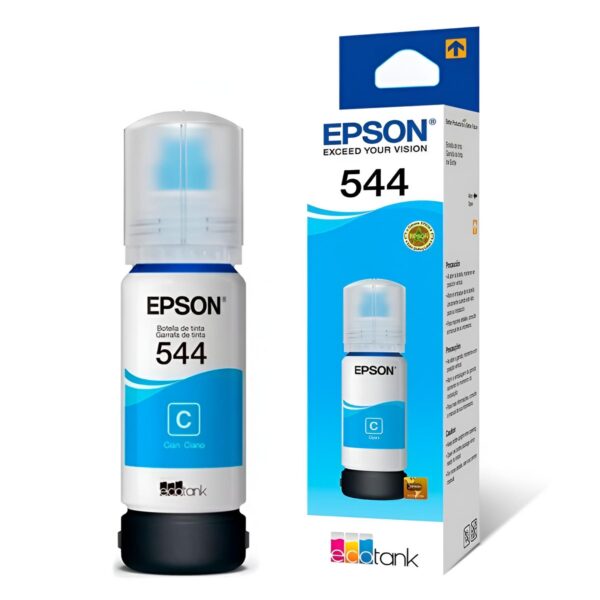 Tinta Epson 544 Cyan para impresoras EcoTank compatibles
